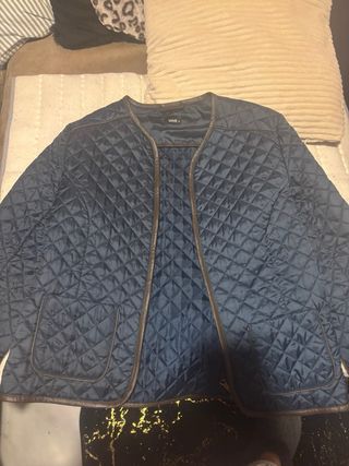 Giacchetta imbottita blu da donna