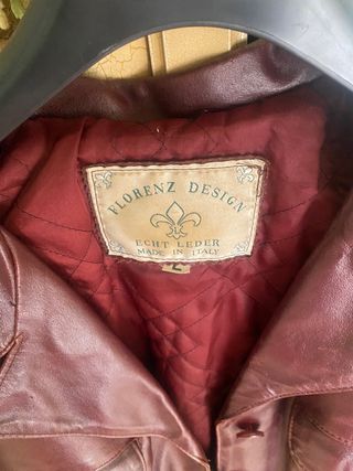 Giacca in pelle FLORENZ DESIGN rossa