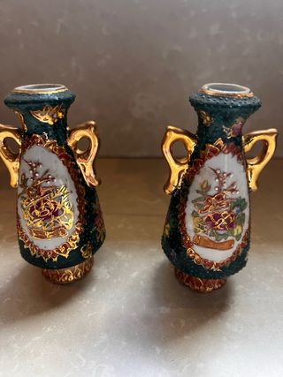 2 Antichi Vasi in Porcellana Giapponese