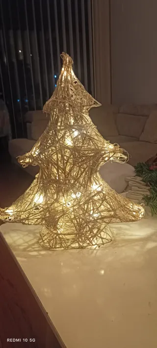 Albero di Natale decorativo dorato