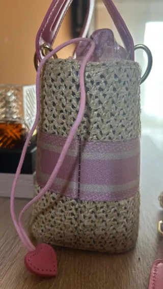 Bolso Dior Beige y Rosa