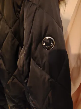 Giubbino donna blu con pelliccia