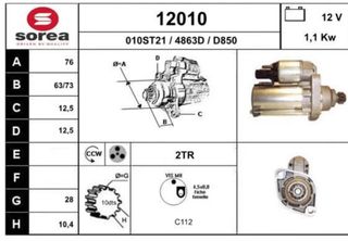 Motor de arranque SEEAC 4863D