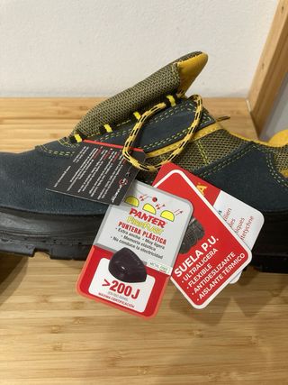 Botas de trabajo PANTER grises y amarillas