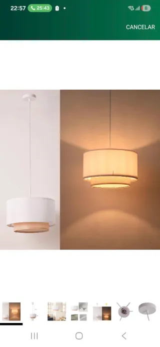 Lampada da soffitto in rattan e legno