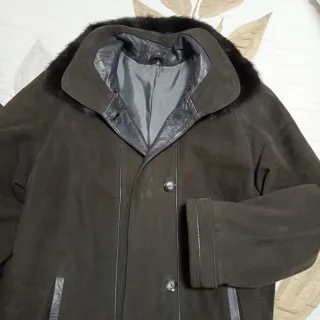 Cappotto vintage verde da donna