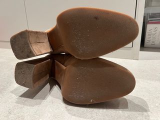 Botines Uterqüe Marrones Tacon Plataforma