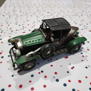 Auto e moto d'epoca decorative verde e giallo