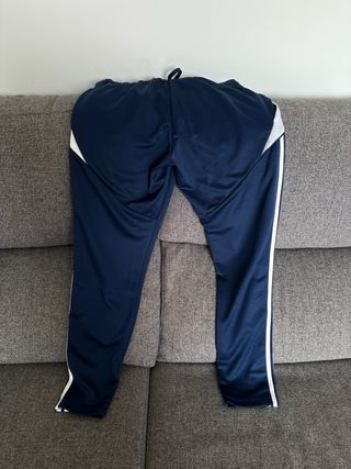 Pantalones Adidas Fútbol Azul y Blanco. Nuevos