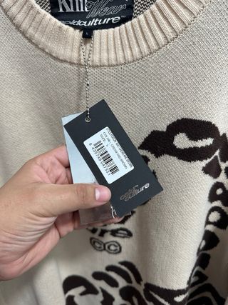 Jersey Cold Culture Talla L Beige/Marrón