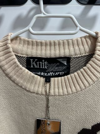 Jersey Cold Culture Talla L Beige/Marrón