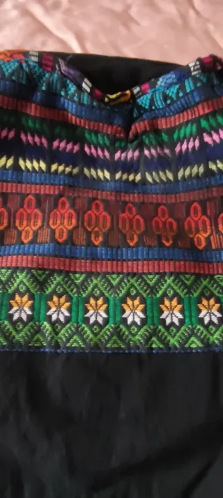 Chaleco y mochila bordados estilo mejicano origina