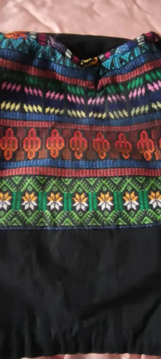 Chaleco y mochila bordados estilo mejicano origina