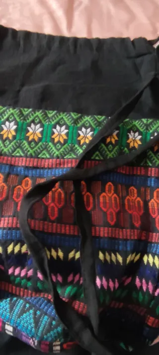 Chaleco y mochila bordados estilo mejicano origina