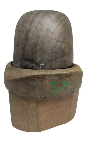 Molde de chapéu antigo madeira