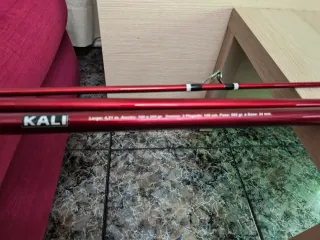 Carrete  y caña Surfcasting Kali 421 +