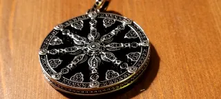 Colgante Rueda de la Fortuna Plata 925