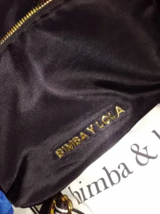 Bolso Bimba y Lola Negro Dorado original