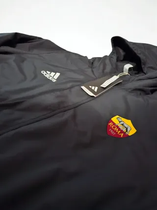 Cappotto lungo AS Roma Adidas nero