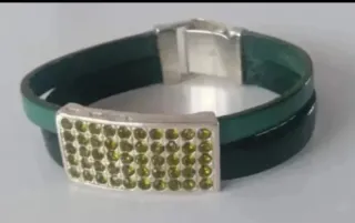 Pulseras Plata de Ley con Piedras Verdes
