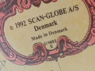 Lámpara Globo Terráqueo Vintage Dinamarca