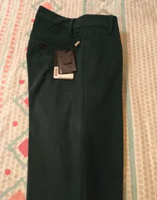 Liu Jo Pantalone Velluto Costine Verde