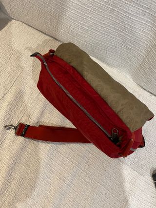 Bolso Kipling Bandolera Rojo