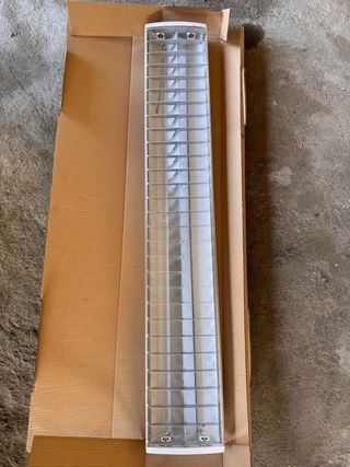 Plafoniera Neon Metallo Plastica