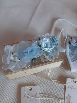 Traje de Comunión Blanco y Azul