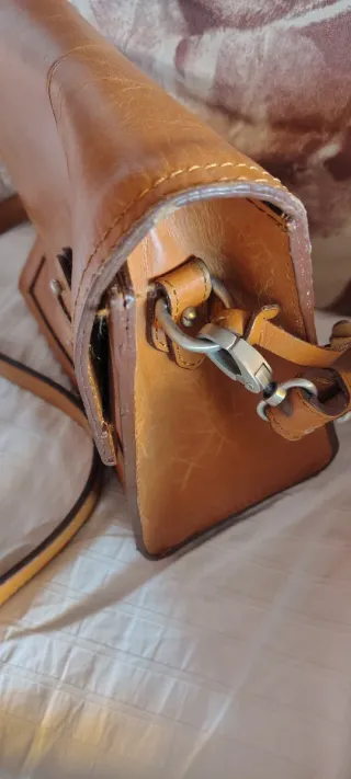 Bolso bandolera de piel