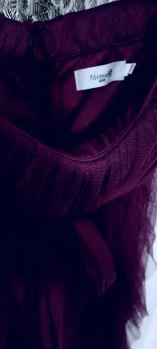 Vestido fiesta strapless de Fórmula Joven, morado