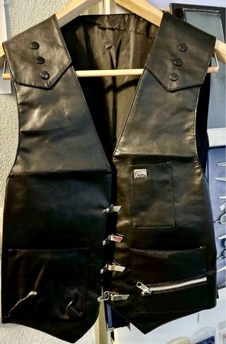 Chaleco para peluquero Jaguar Negro Cuero