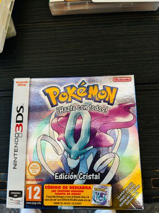Caja Vacía Pokémon Edición Cristal Nintendo 3DS
