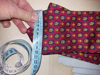 Cravatta in seta con motivo scudo e giglio