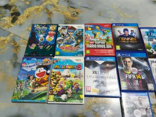 Lote Giochi Wii, PS4: Mario, Tennis, FIFA