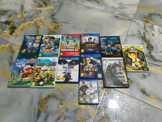 Lote Giochi Wii, PS4: Mario, Tennis, FIFA