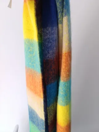 Bufanda Selmark cuadros multicolor