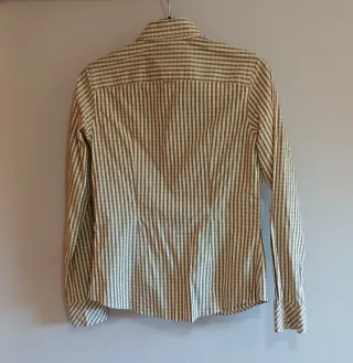 Camicia Tommy Hilfiger Vintage a Righe Beige/Marrone