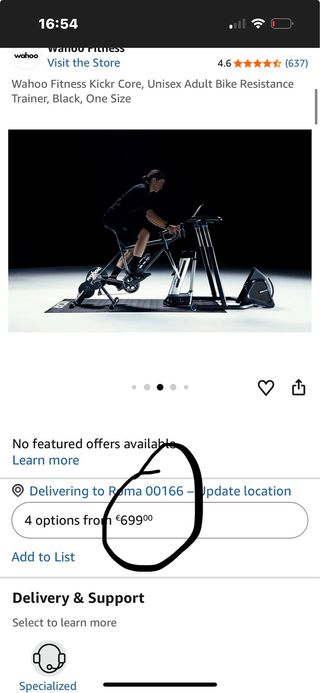 Wahoo Kickr Core cyclette unisex