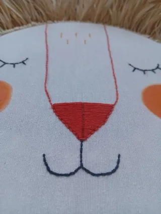 Leone Decorativo da Parete Rafia