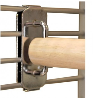 Gabbia alluminio anodizzato per pappagalli medi