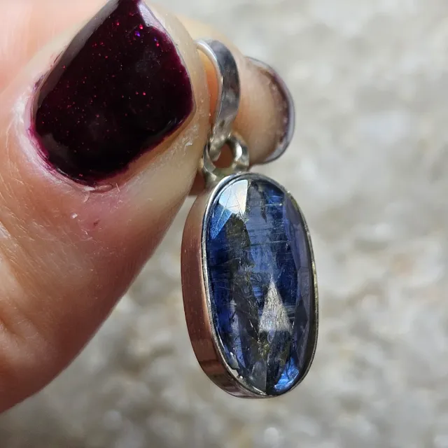 Colgante Plata 925 Cianita Azul