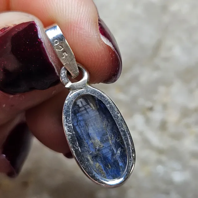 Colgante Plata 925 Cianita Azul