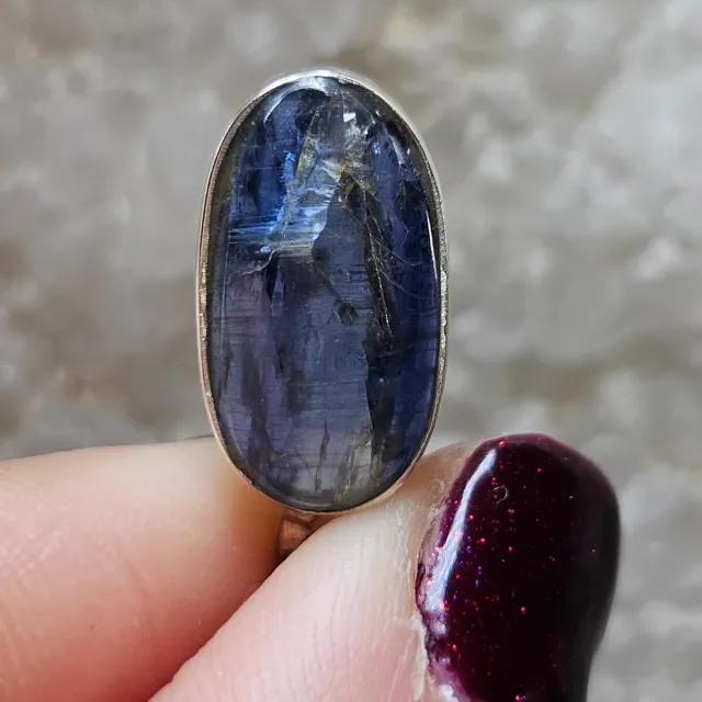 Colgante Plata 925 Cianita Azul