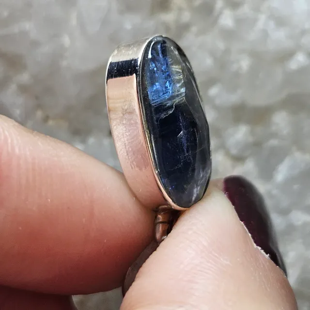 Colgante Plata 925 Cianita Azul