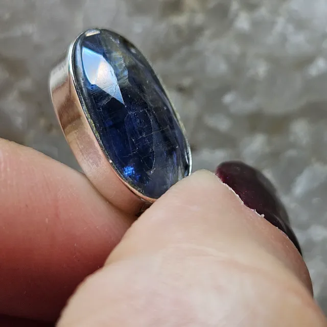 Colgante Plata 925 Cianita Azul