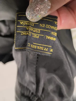 Chaqueta Piel y Ante Combinada