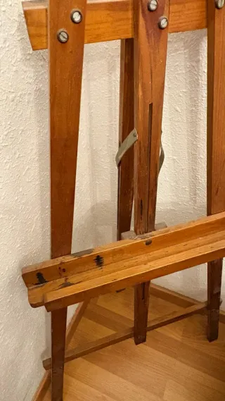 Caballete trípode de madera para pintar