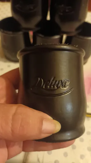 6 Vasi in Terracotta Nera