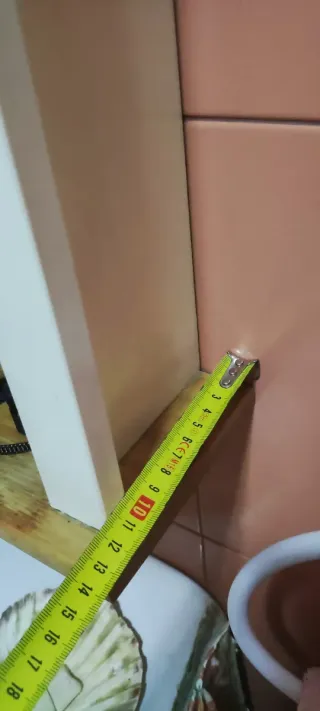 Mueble de baño madera y cristal